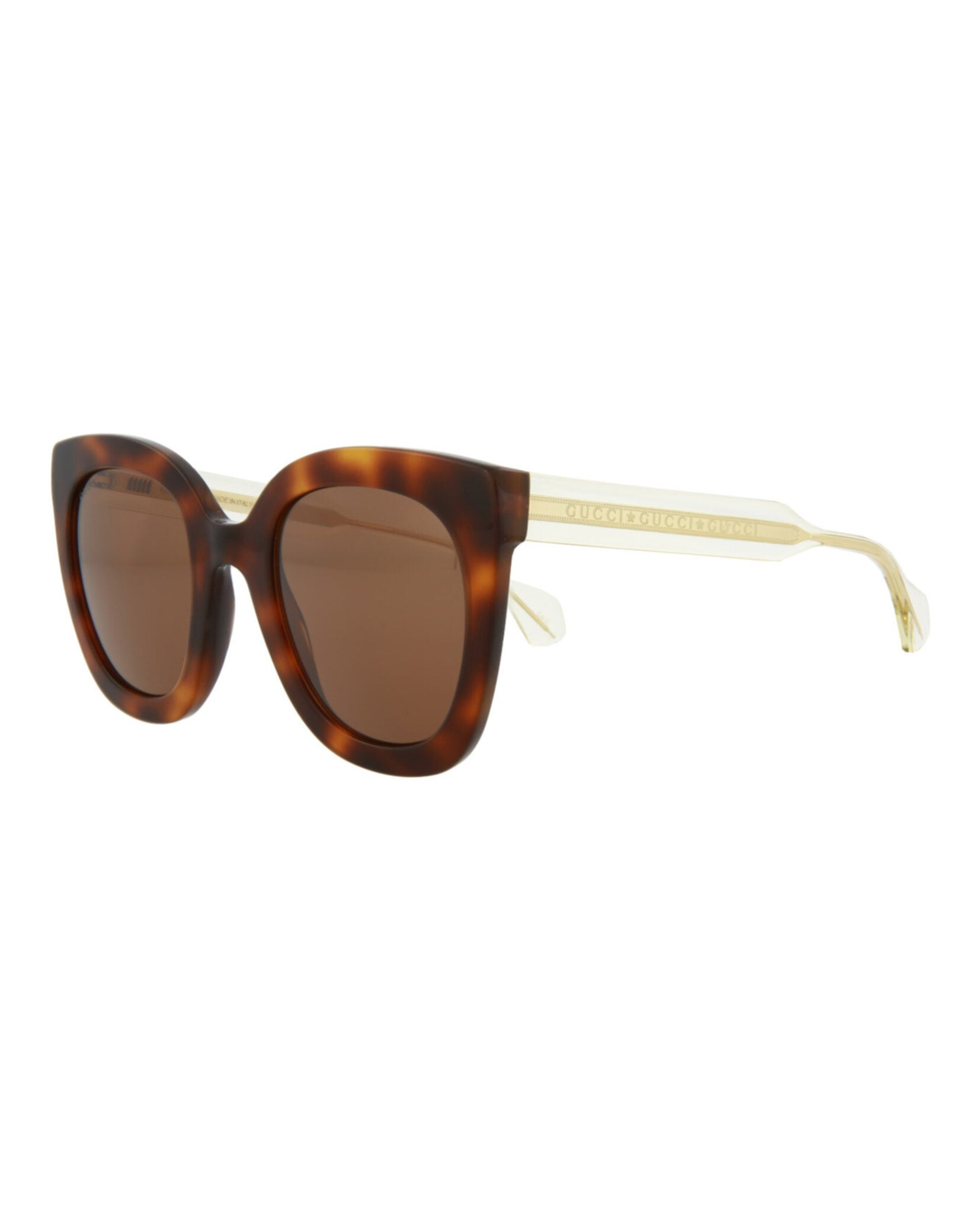 Gucci Womens Cat Eye Havana Crystal Brown Fashion Designer Eyewear