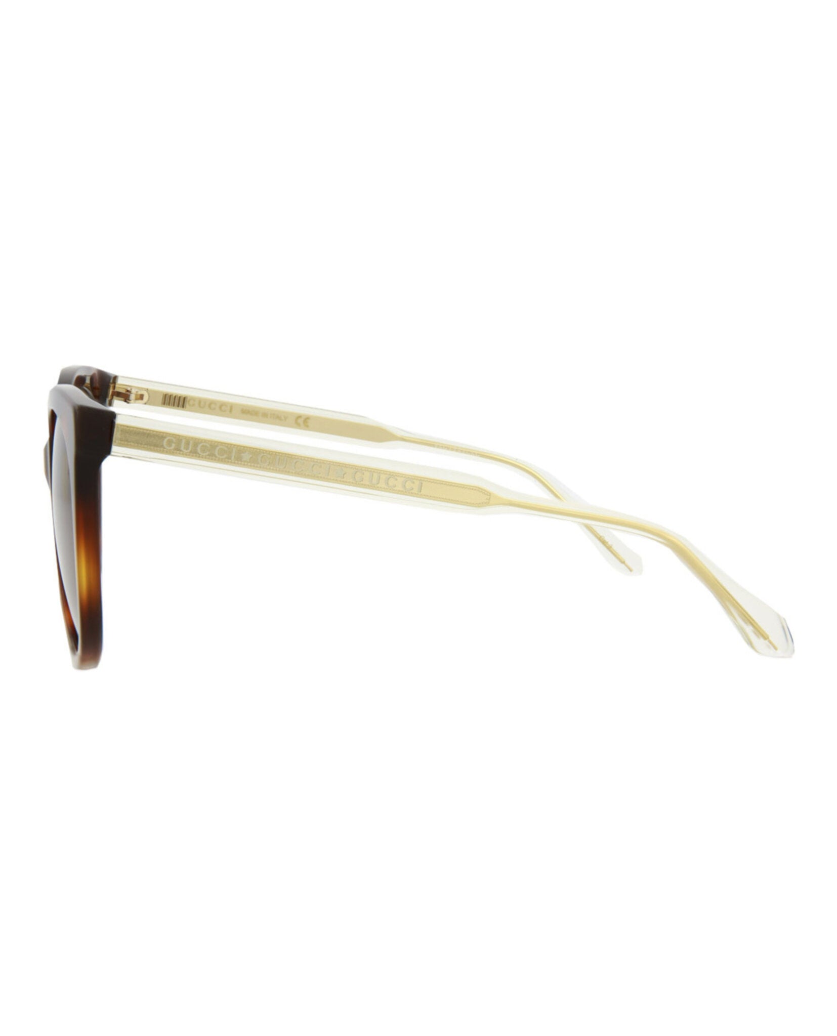Gucci Gucci Womens Cat Eye Havana Crystal Brown Fashion Designer Eyewear