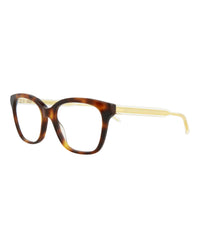 Gucci Gucci Womens Square/Rectangle Havana Crystal Transparent Fashion Designer Eyewear