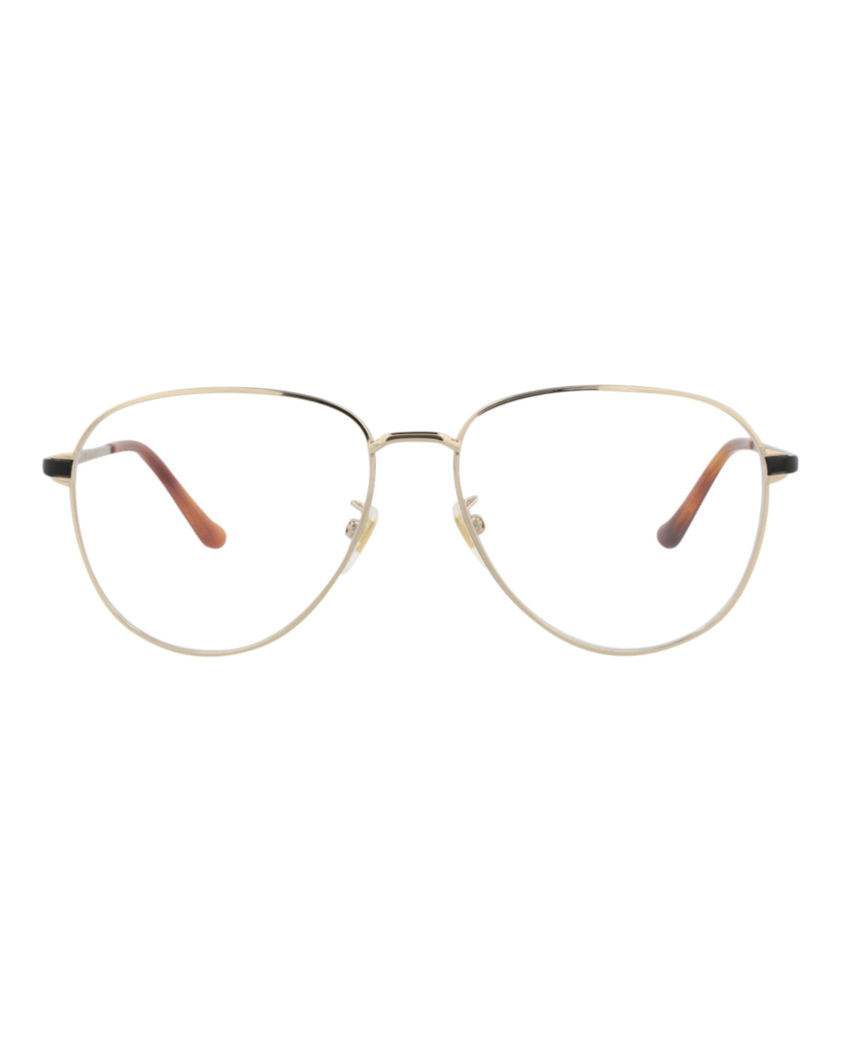 Gucci Mens Aviator Gold Black Transparent Fashion Designer Eyewear