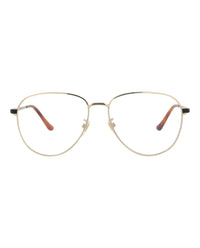 Gucci Mens Aviator Gold Black Transparent Fashion Designer Eyewear