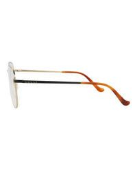 Gucci Mens Aviator Gold Black Transparent Fashion Designer Eyewear