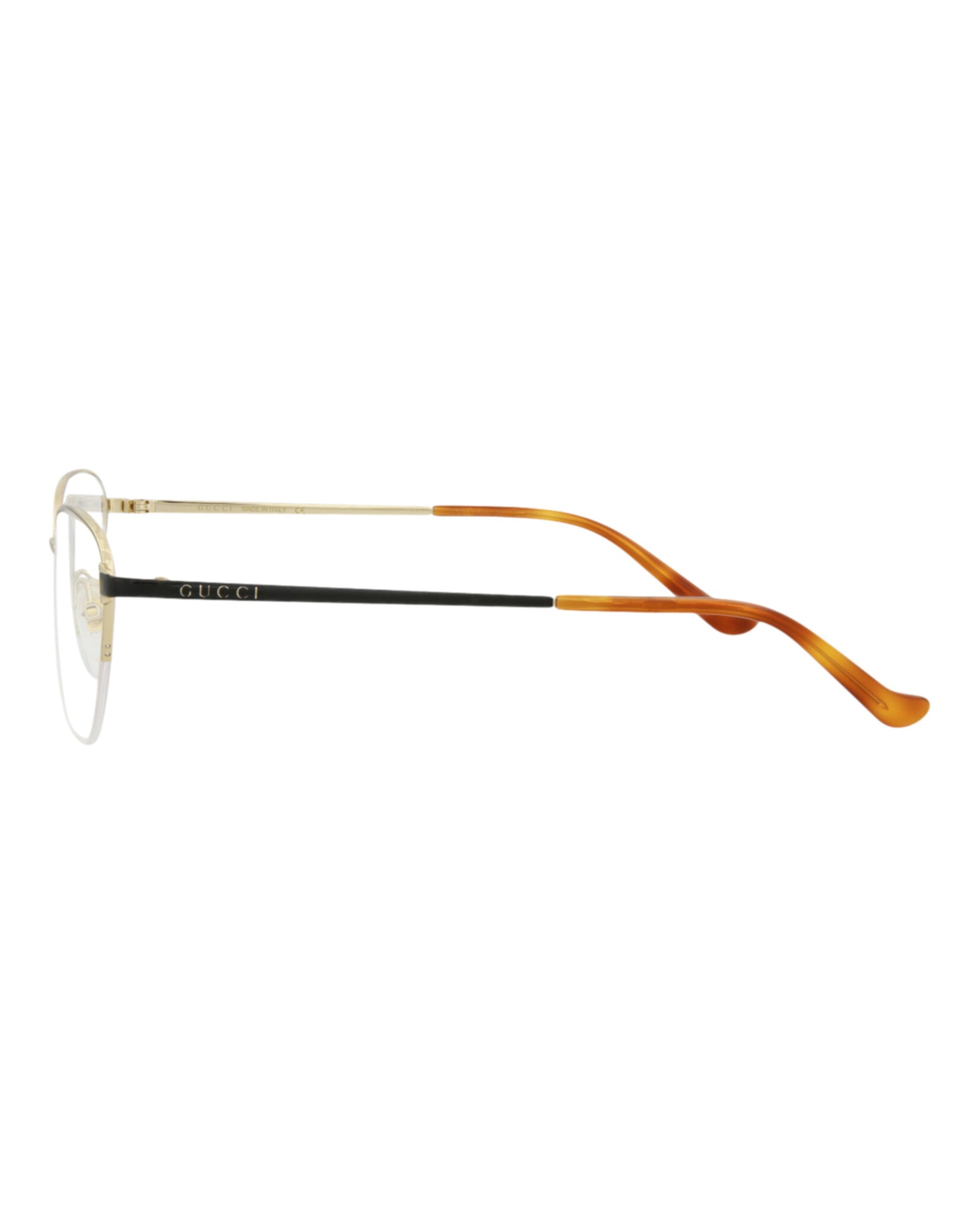 Gucci Gucci Womens Cat Eye Gold Black Transparent Fashion Designer Eyewear