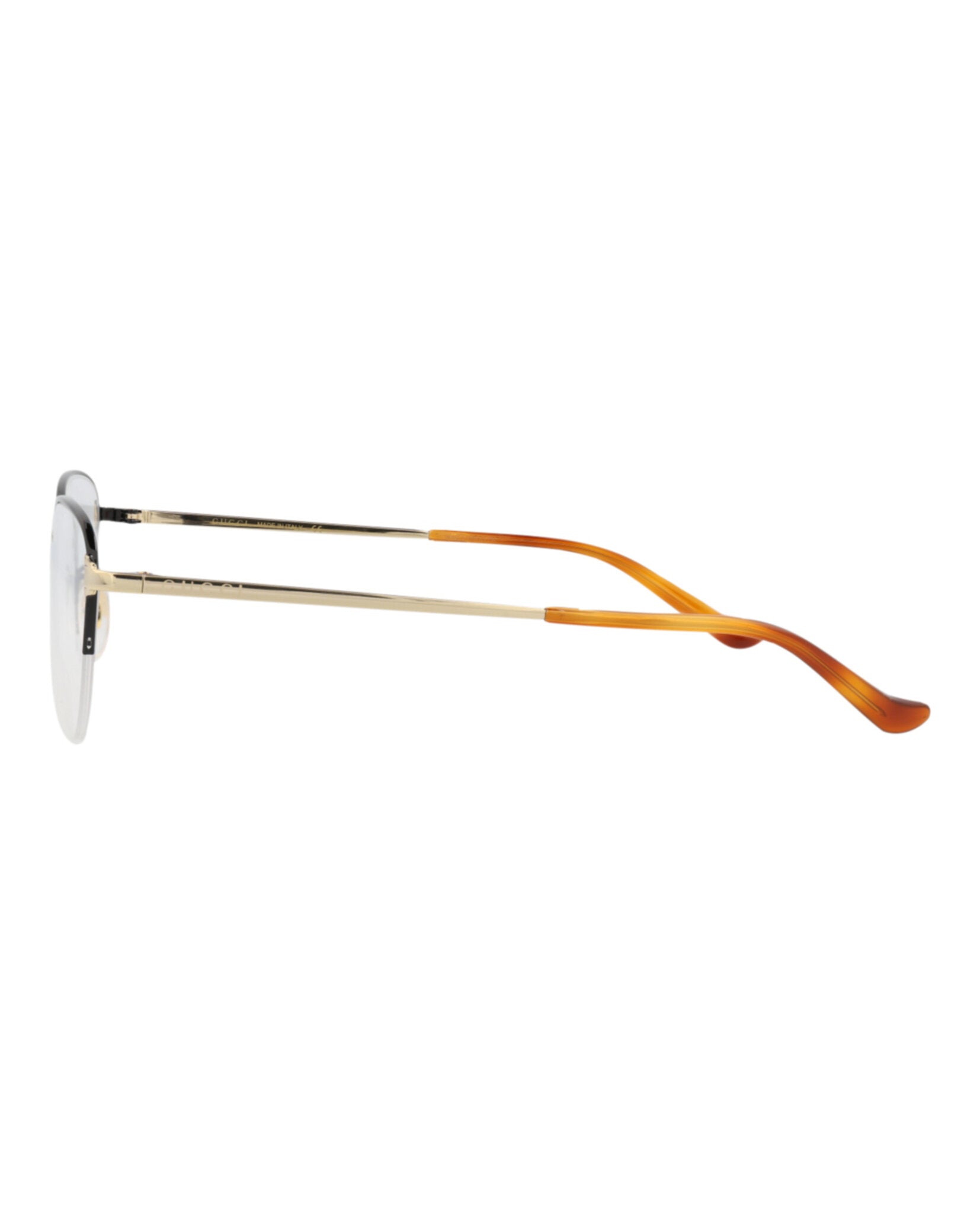 Gucci Gucci Womens Cat Eye Black Gold Transparent Fashion Designer Eyewear