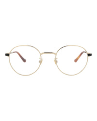 Gucci Unisex Round/Oval Gold Black Transparent Fashion Designer Eyewear