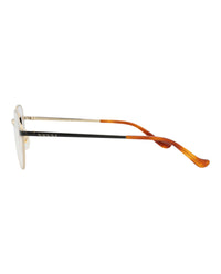 Gucci Unisex Round/Oval Gold Black Transparent Fashion Designer Eyewear
