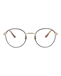 Gucci Unisex Round/Oval Black Gold Transparent Fashion Designer Eyewear