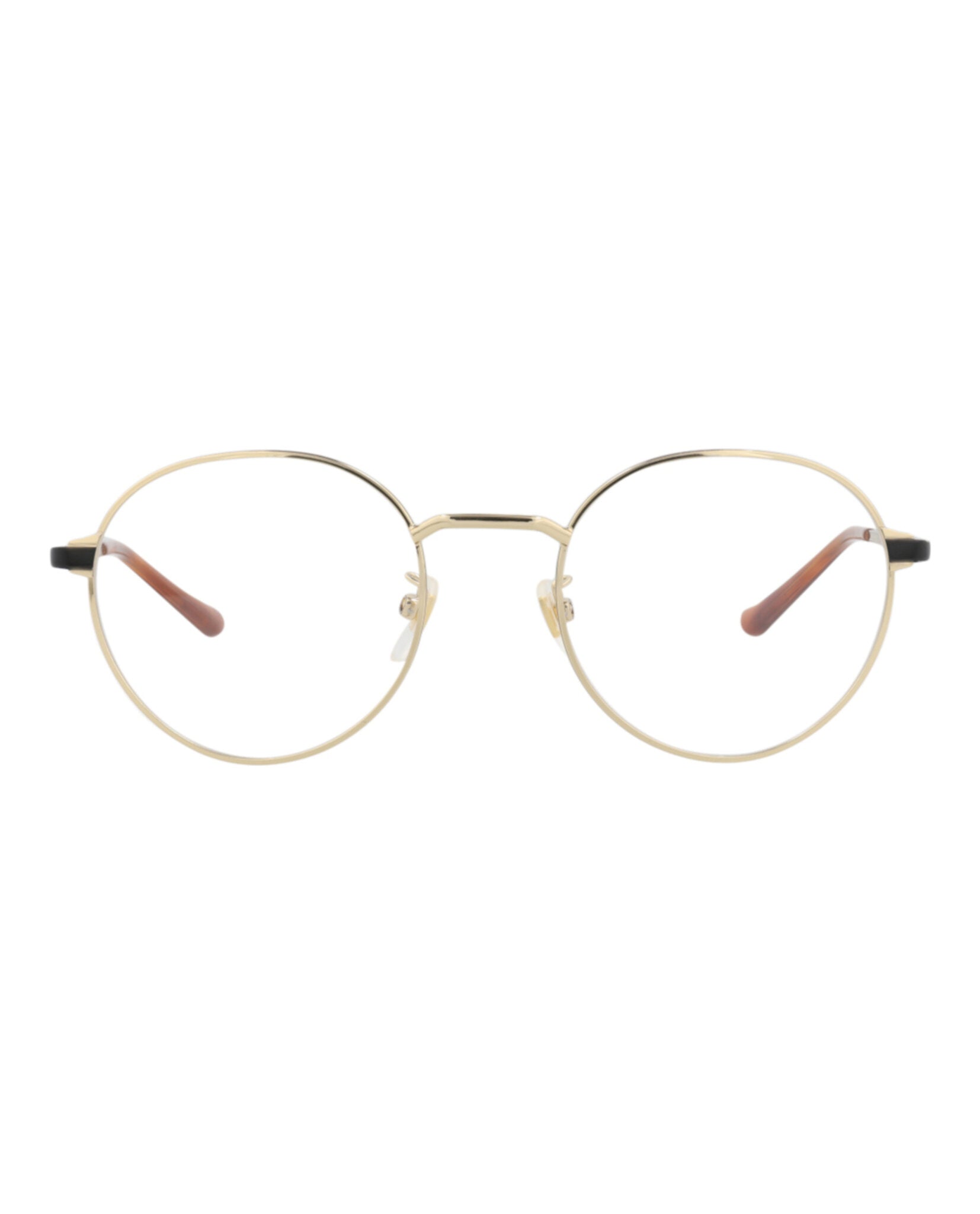 Gucci Unisex Round/Oval Gold Black Transparent Fashion Designer Eyewear