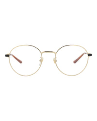 Gucci Unisex Round/Oval Gold Black Transparent Fashion Designer Eyewear
