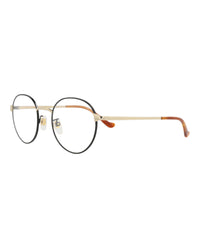 Gucci Gucci Unisex Round/Oval Black Gold Transparent Fashion Designer Eyewear
