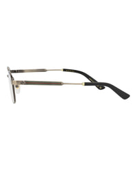 Gucci Womens Round/Oval Gold Gold Transparent Fashion Designer Eyewear