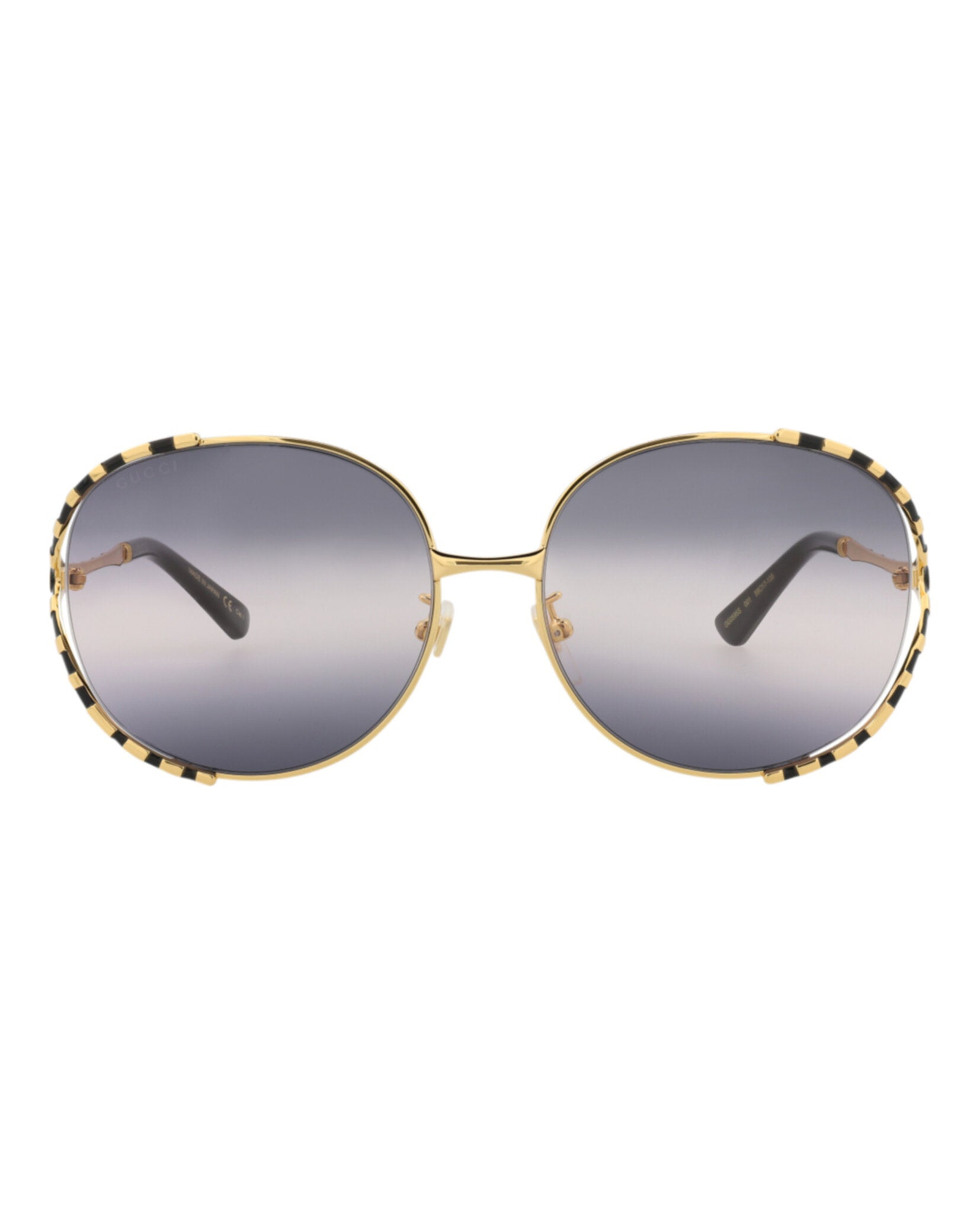 Gucci Womens Round/Oval Gold Black Grey Fashion Designer Eyewear