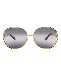 Gucci Womens Round/Oval Gold Black Grey Fashion Designer Eyewear