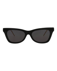 Gucci Womens Cat Eye Black Black Grey Fashion Designer Eyewear