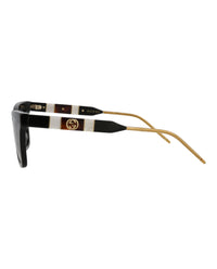 Gucci Womens Cat Eye Black Black Grey Fashion Designer Eyewear