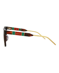 Gucci Gucci Womens Square/Rectangle Havana Havana Blue Fashion Designer Eyewear