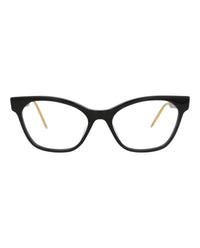 Gucci Gucci Womens Cat Eye Black Black Transparent Fashion Designer Eyewear