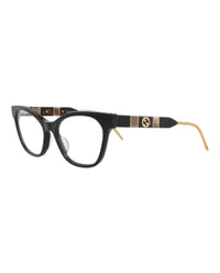 Gucci Gucci Womens Cat Eye Black Black Transparent Fashion Designer Eyewear