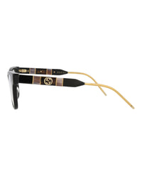 Gucci Gucci Womens Cat Eye Black Black Transparent Fashion Designer Eyewear