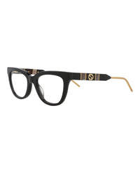 Gucci Womens Cat Eye Black Black Transparent Fashion Designer Eyewear