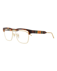 Gucci Mens Square/Rectangle Havana Havana Transparent Fashion Designer Eyewear