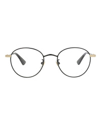 Gucci Unisex Round/Oval Black Gold Transparent Fashion Designer Eyewear
