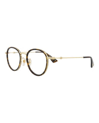 Gucci Gucci Unisex Round/Oval Havana Gold Transparent Fashion Designer Eyewear