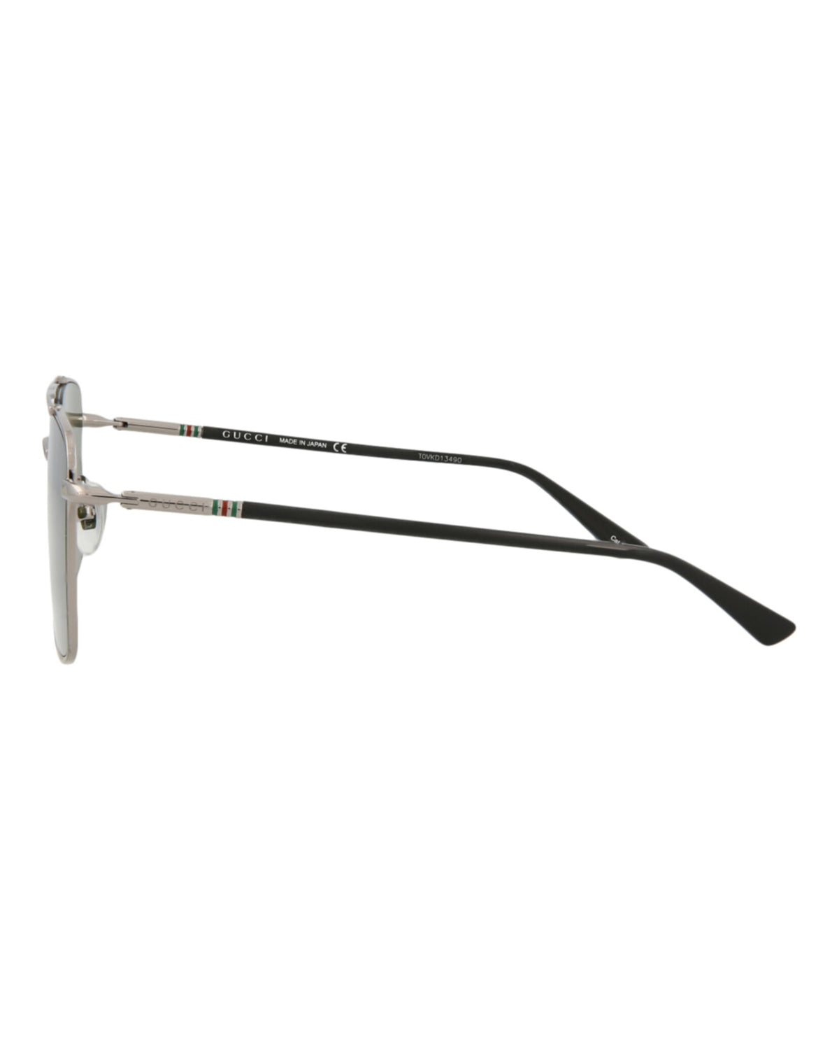 Gucci Gucci Mens Square/Rectangle Ruthenium Black Green Fashion Designer Eyewear