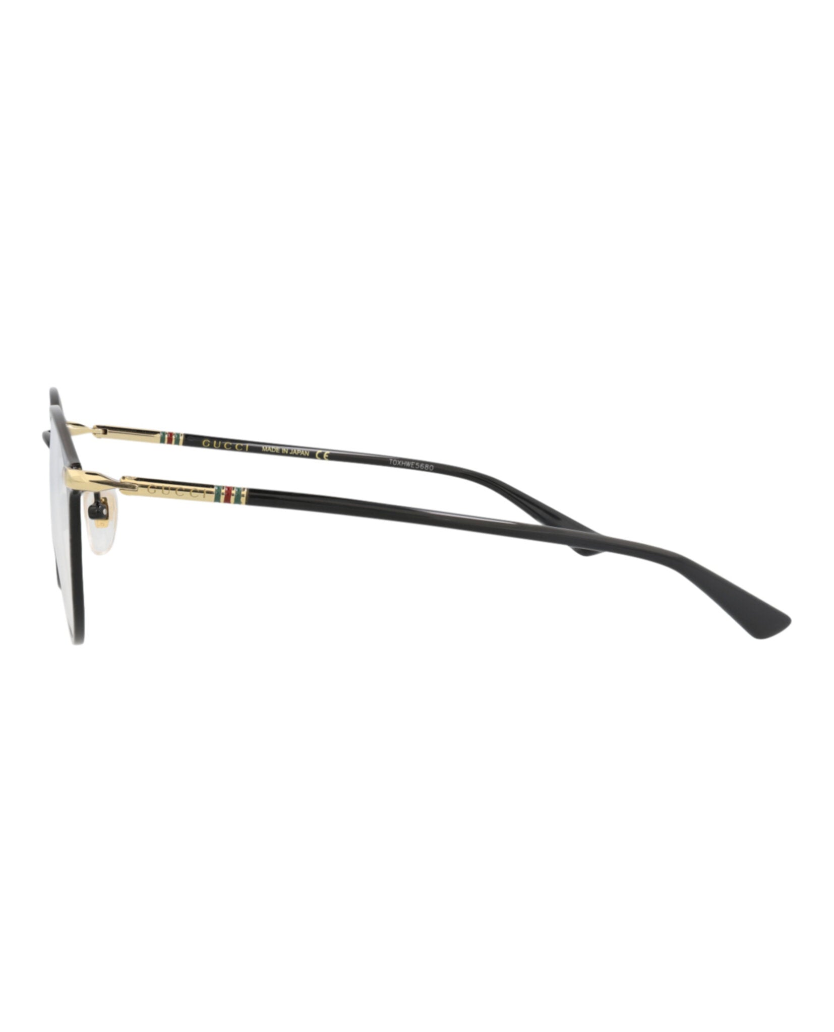 Gucci Gucci Womens Round/Oval Black Black Transparent Fashion Designer Eyewear
