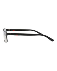 Gucci Mens Square/Rectangle Black Black Transparent Fashion Designer Eyewear