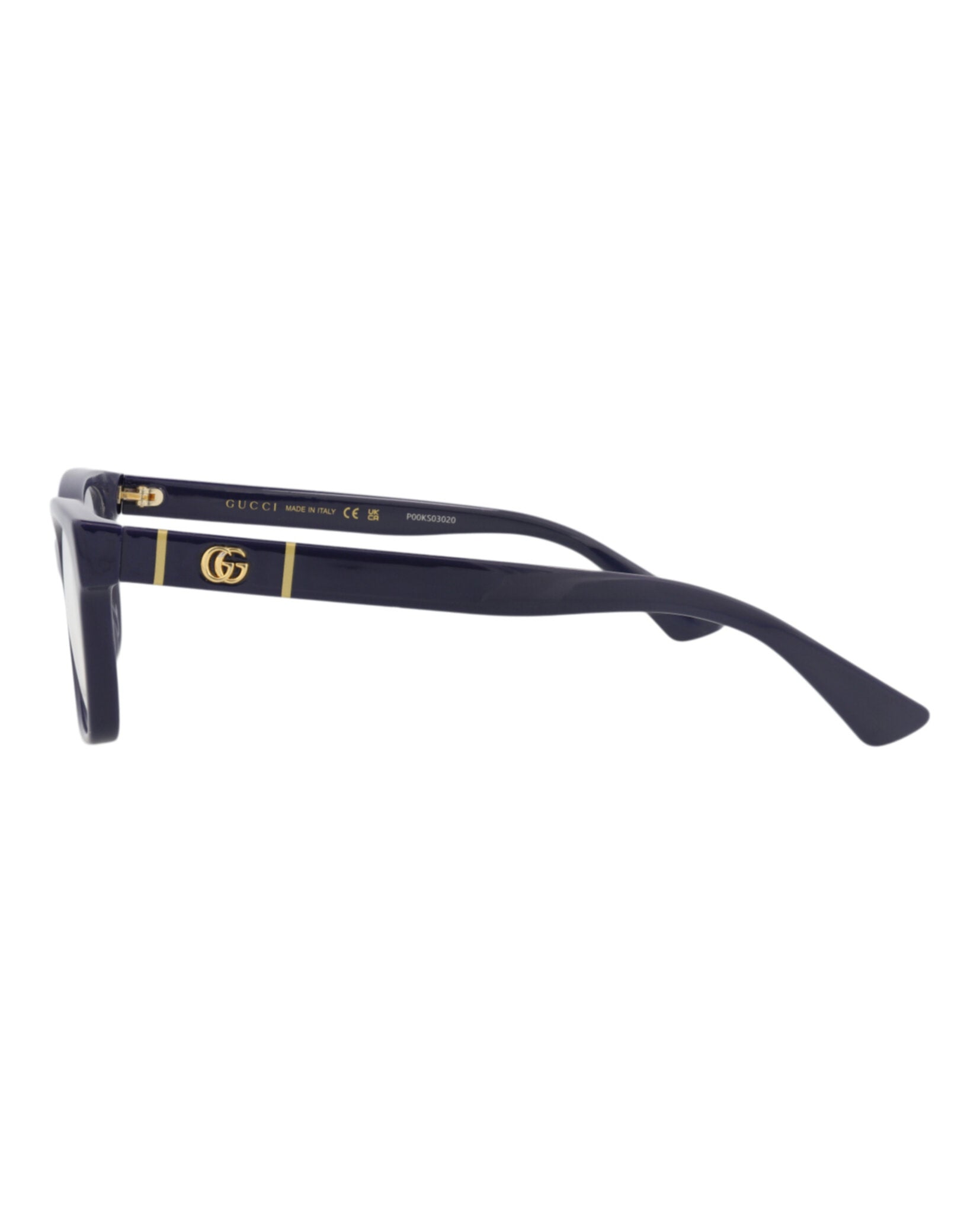Gucci Gucci Womens Cat Eye Blue Blue Transparent Fashion Designer Eyewear