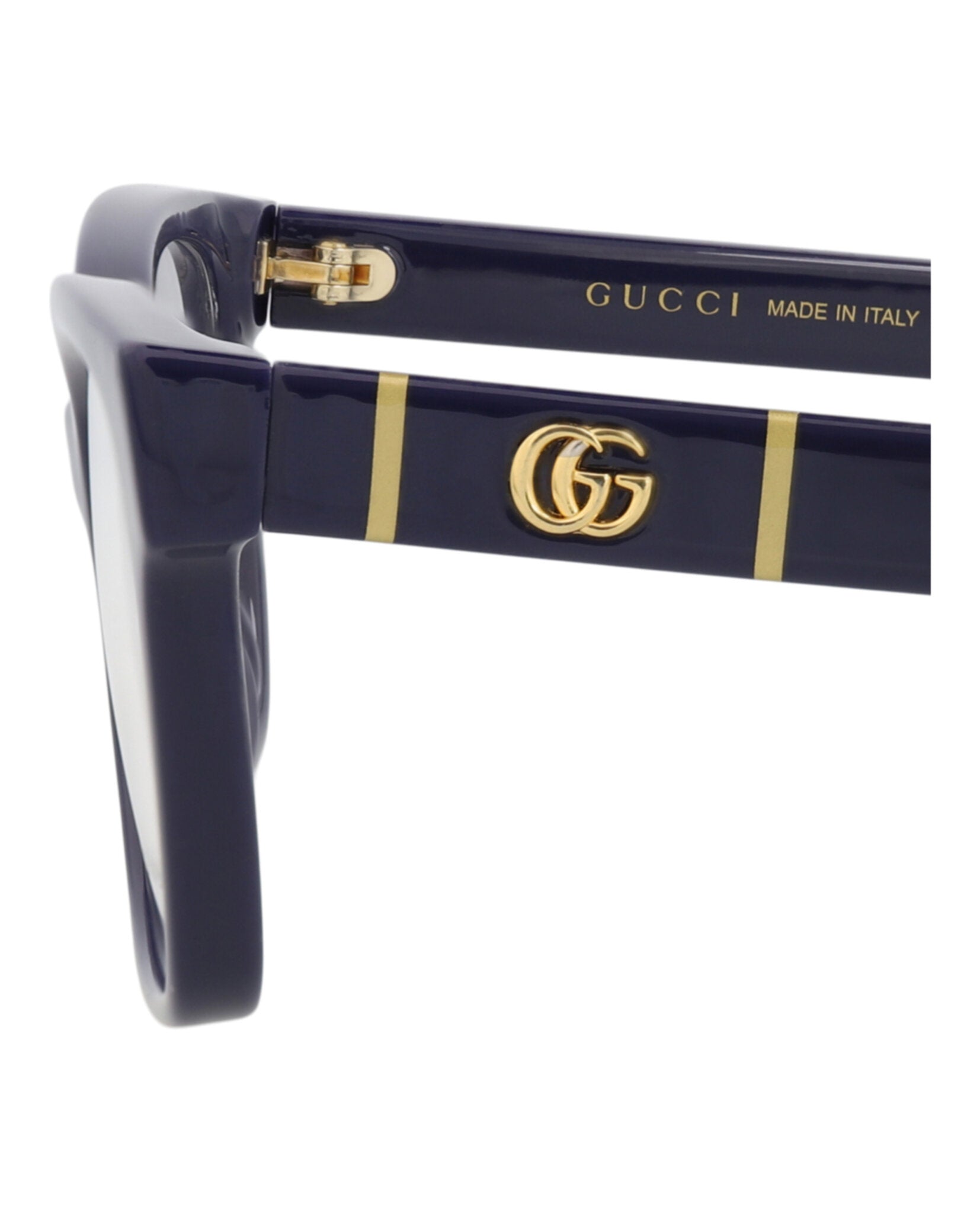 Gucci Gucci Womens Cat Eye Blue Blue Transparent Fashion Designer Eyewear