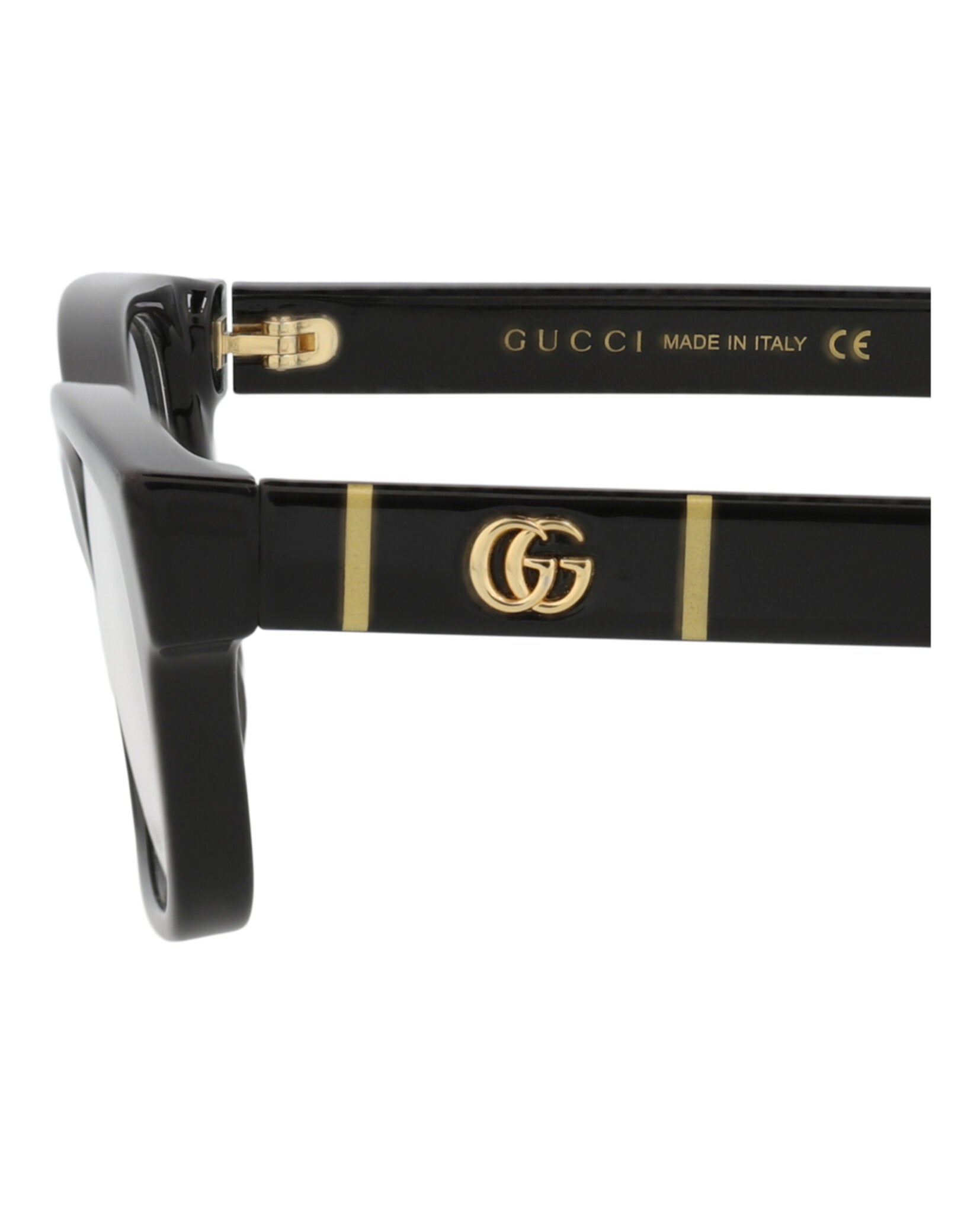 Gucci Gucci Womens Cat Eye Black Black Transparent Fashion Designer Eyewear