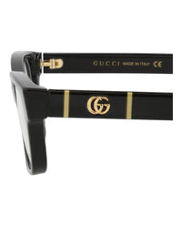 Gucci Gucci Womens Cat Eye Black Black Transparent Fashion Designer Eyewear
