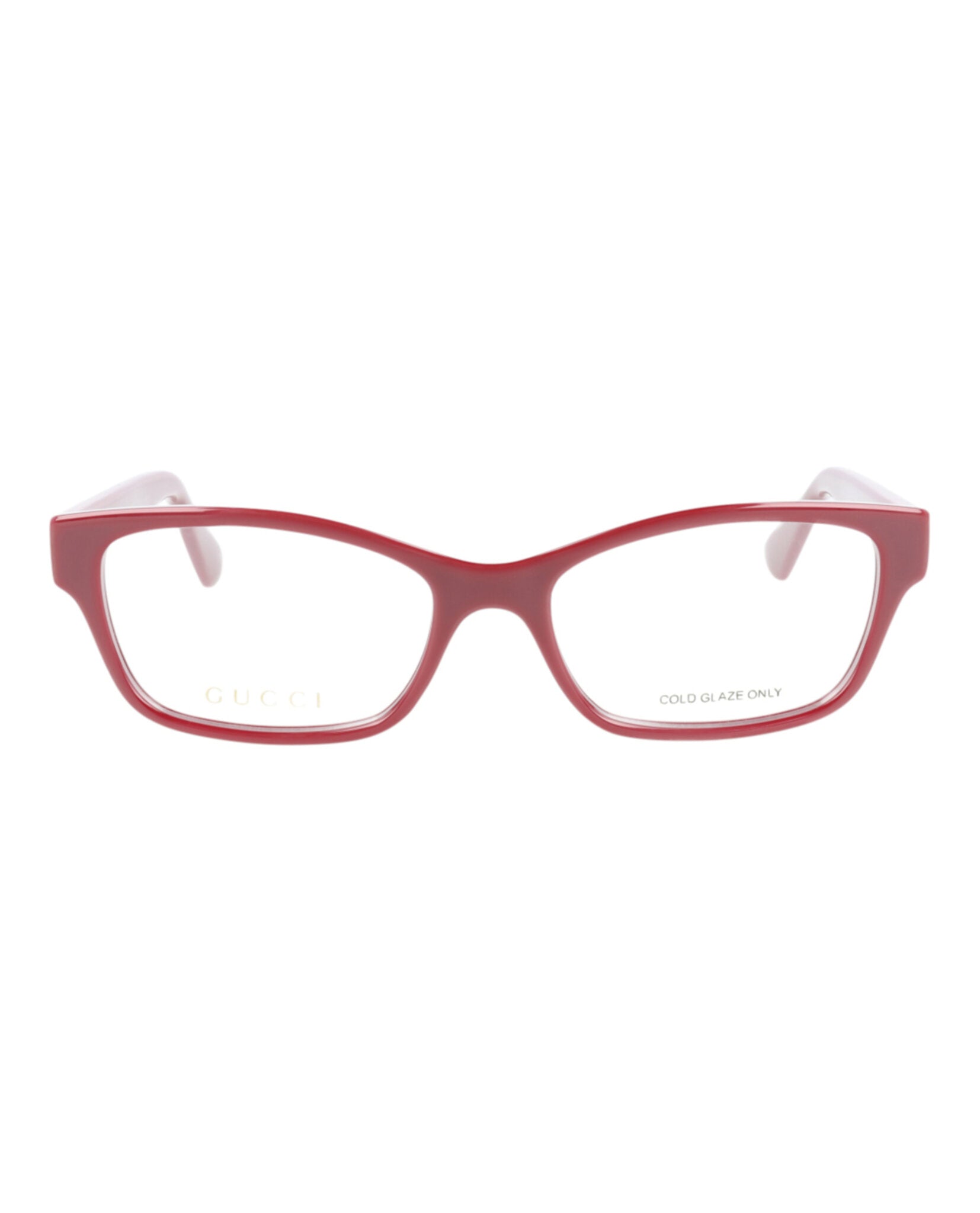 Gucci Gucci Womens Cat Eye Burgundy Burgundy Transparent Fashion Designer Eyewear