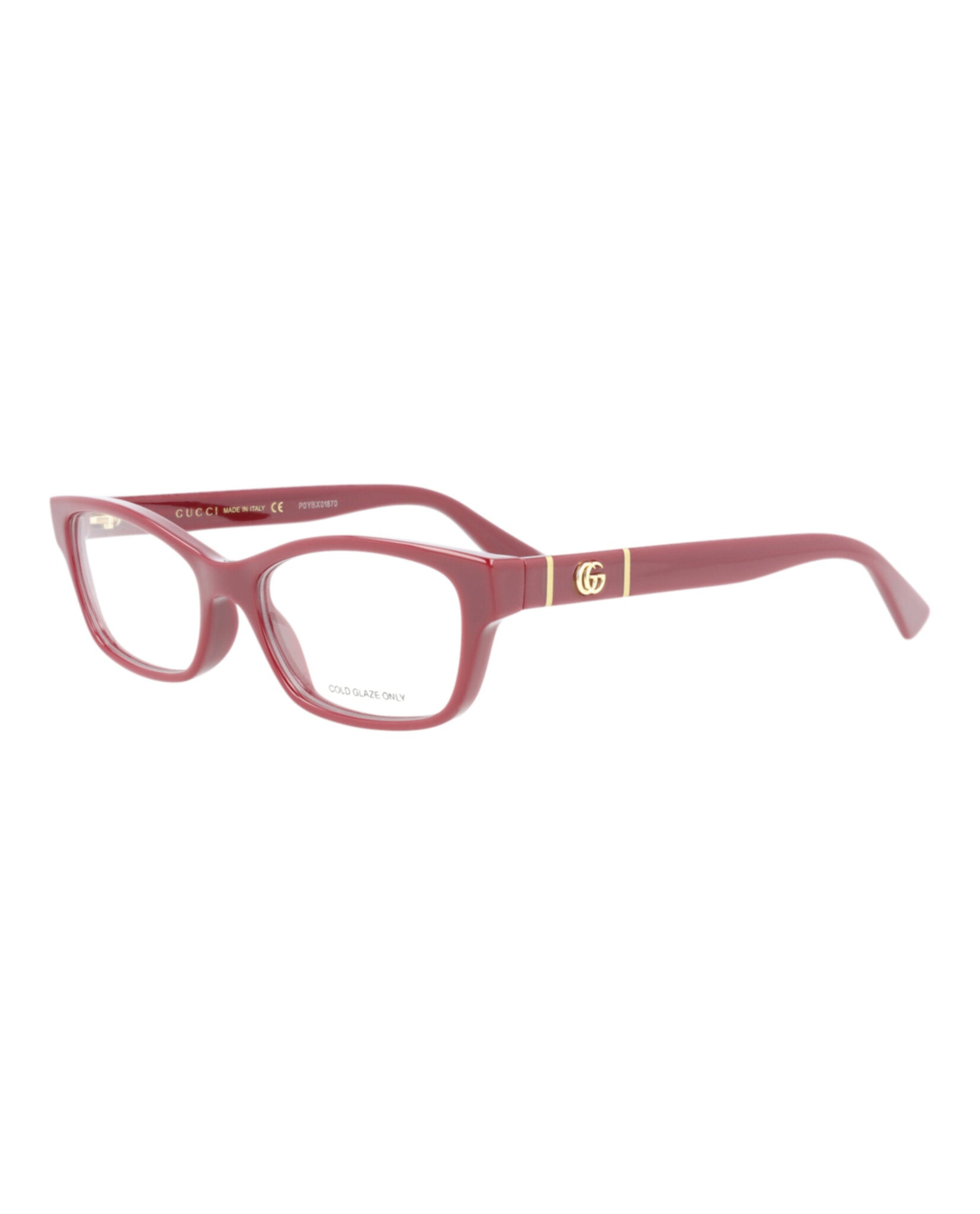 Gucci Gucci Womens Cat Eye Burgundy Burgundy Transparent Fashion Designer Eyewear
