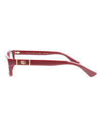 Gucci Gucci Womens Cat Eye Burgundy Burgundy Transparent Fashion Designer Eyewear