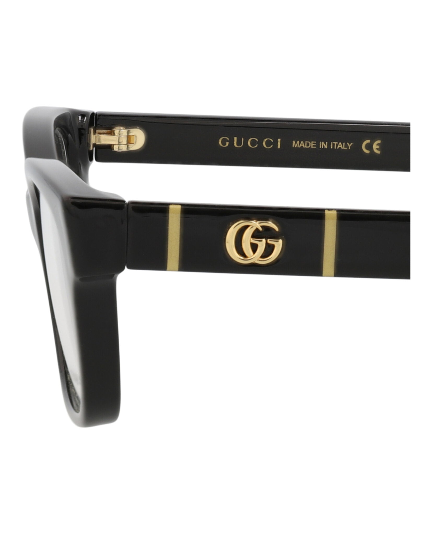 Gucci Gucci Womens Cat Eye Black Black Transparent Fashion Designer Eyewear