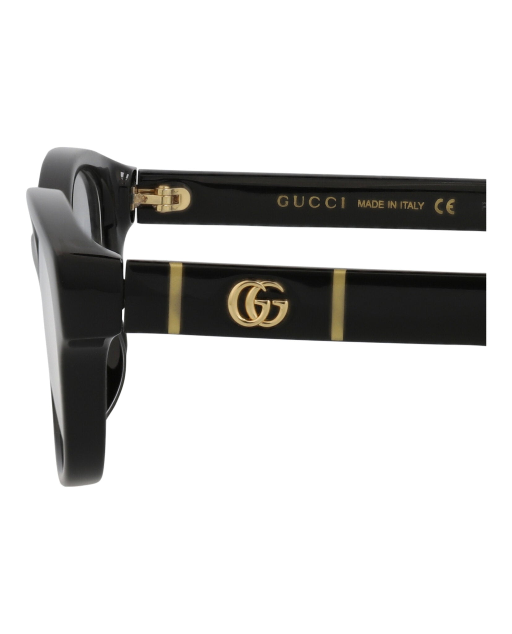 Gucci Gucci Womens Square/Rectangle Black Black Transparent Fashion Designer Eyewear