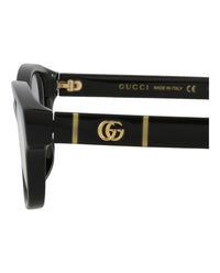 Gucci Gucci Womens Square/Rectangle Black Black Transparent Fashion Designer Eyewear