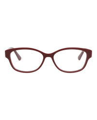 Gucci Gucci Womens Square/Rectangle Burgundy Burgundy Transparent Fashion Designer Eyewear