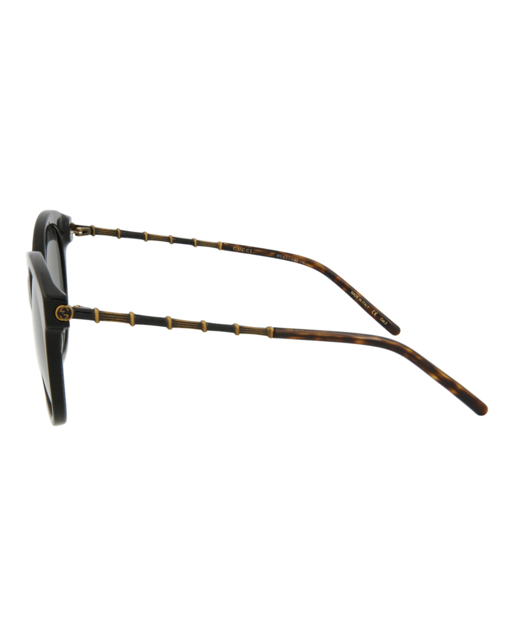 Gucci Gucci Womens Round/Oval Black Gold Grey Fashion Designer Eyewear