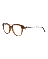 Gucci Womens Cat Eye Havana Gold Transparent Fashion Designer Eyewear