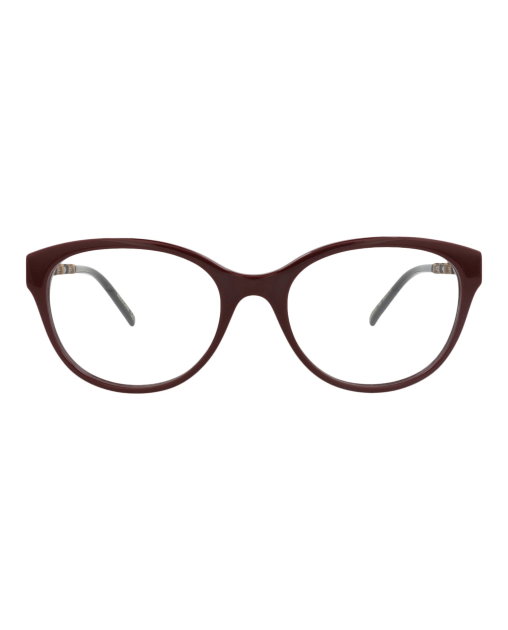 Gucci Gucci Womens Cat Eye Burgundy Gold Transparent Fashion Designer Eyewear