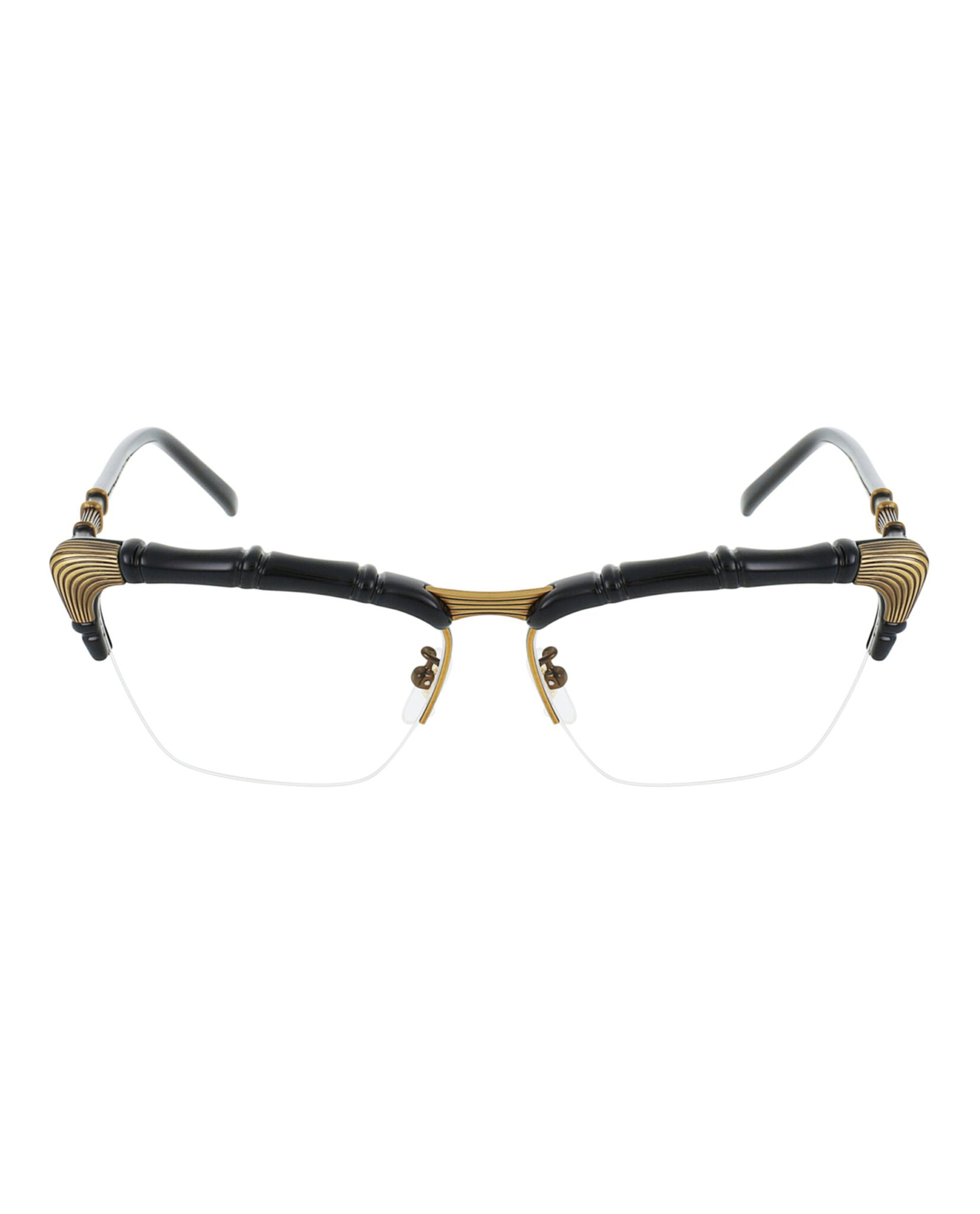 Gucci Womens Cat Eye Black Black Transparent Fashion Designer Eyewear