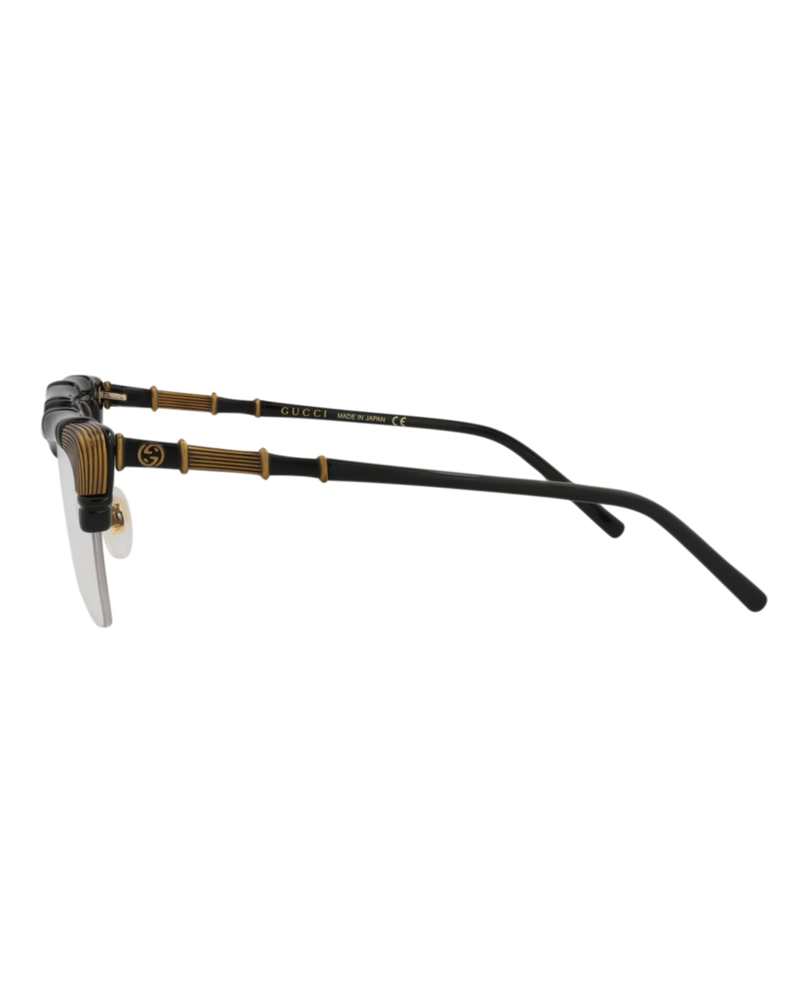 Gucci Womens Cat Eye Black Black Transparent Fashion Designer Eyewear