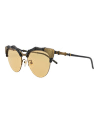 Gucci Gucci Womens Cat Eye Black Black Yellow Fashion Designer Eyewear