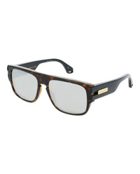 Gucci Mens Square/Rectangle Havana Black Silver Fashion Designer Eyewear
