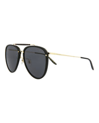 Gucci Mens Aviator Black Gold Grey Fashion Designer Eyewear