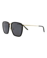 Gucci Mens Square/Rectangle Black Gold Grey Fashion Designer Eyewear